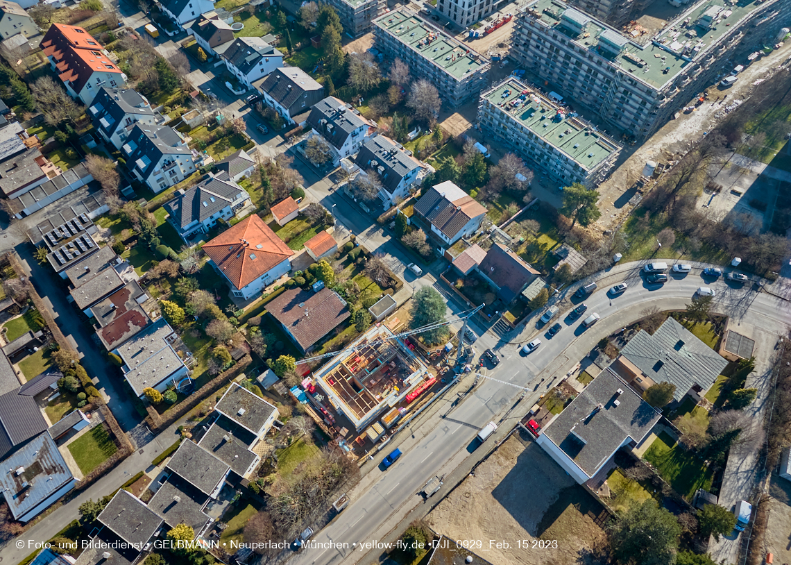 15.02.2023 - Baustelle Niederalmstraße 16 in Neuperlach
